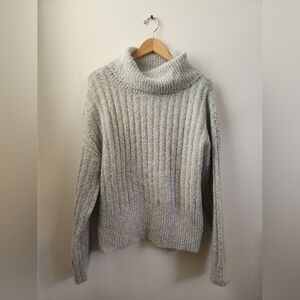 William Rast Gray Cowl Neck Sweater